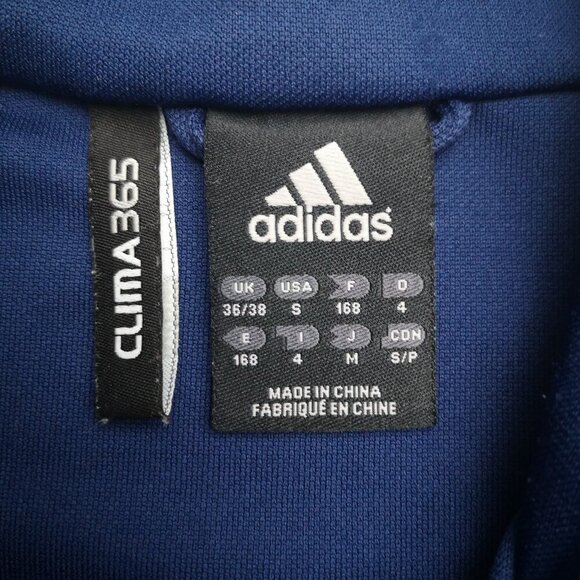 Adidas Clima 365 Navy Black & White Ladies Size Small 1/4 Zip Athletic Jacket - Picture 3 of 11